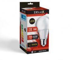 ZELUX Led Globe A60 9W E27 3000K Gömb Izzó - muholdvetel