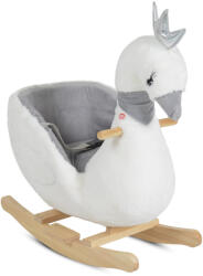  HINTÁZÓ hattyú plüss, zenélő FEHÉR - manopalota