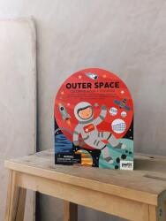 Petit Collage - Színező és matricáskönyv- Világűr (ZKUK0810073340893)