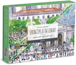 Galison - Michael Storrings Tavasz a könyvtárban 500 db-os kétoldalas puzzle (ZKUK9780735370173)