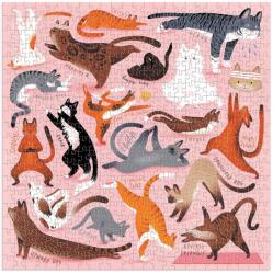 Galison - Macskajóga 500 db-os puzzle (ZKUK9780735372276)