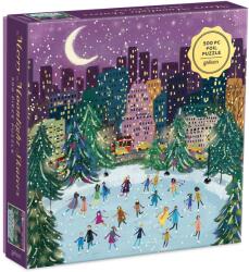 Galison - Joy Laforme - Merry Moonlight Skaters 500 darabos karácsonyi puzzle (ZKUK9780735366725)