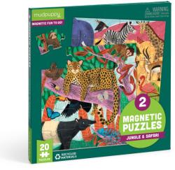 Mudpuppy - Szafari és Dzsungel mágneses puzzle (ZKUK9780735378971)