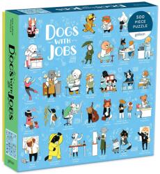 Galison - Dogs With Jobs 500 db-os puzzle (ZKUK9780735364820)