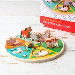 Petit Collage - Vonalvezető fejlesztő játék - Állatok a tanyán (ZKUK0810073342545)