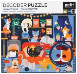 Petit Collage - Catventures- kincskereső puzzle szemüveggel (ZKUK0810073343016)