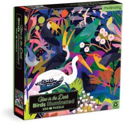 Galison Mudpuppy - Világító madarak- 500 db-os sötétben világító puzzle (ZKUK9780735378711)