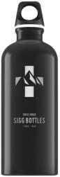 SIGG Traveller Water Bottle - Mountain Black - Svájci Fémkulacs - 1000 ml