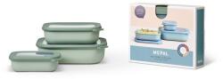Mepal Cirqula ételtartó doboz - 3 részes készlet - nordic sage - kicsi (500+1000+2000ml)