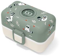 monbento Tresor ételhordó uzsonnás doboz - Green Racoon mosómedve