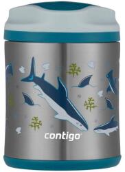 Contigo Kids Eggplant Macaroon Sharks - gyerek ételtermosz - 300ml
