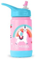 EcoVessel The Frost - gyerek termosz - 355 ml - Llama