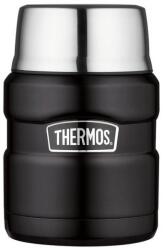 Thermos Food Jar ételtermosz kanállal - 470 ml - matt fekete