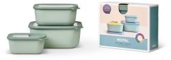 Mepal Cirqula ételtartó doboz - 3 részes készlet - nordic sage - nagy (750+1500+3000ml)