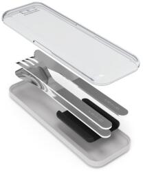 monbento Slim Box rozsdamentes acél evőeszközkészlet tokkal - Black