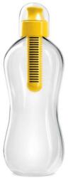 bobble Sárga vízszűrős kulacs - átlátszó kupakkal - 550 ml