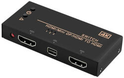 Roline Switch 2xHDMI-Mini DP to HDMI, Value 14.99. 3540 (3601121)