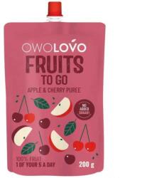 OWOLOVO 100% Cseresznyés gyümölcspüré - 200g - biobolt