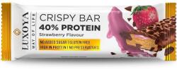 Luxoya Crispy Bar eper ízű roppanós fehérje szelet - 45g - biobolt