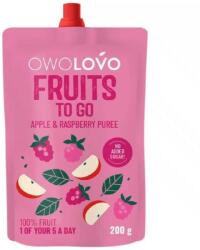 OWOLOVO 100% Alma-Málna gyümölcspüré - 200g - biobolt