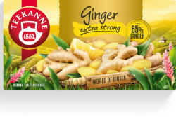 TEEKANNE Ginger Extra Strong citrom ízű gyömbér tea - 35g