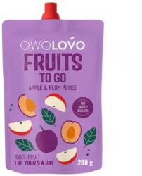 OWOLOVO 100% Alma-Szilva gyümölcspüré - 200g - biobolt