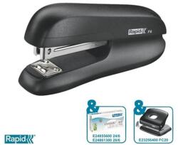 Rapid Tűzőgép, 24/6, 26/6, 20 lap, RAPID "F6", fekete (E5000268) - jatekotthon