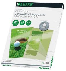 LEITZ Meleglamináló fólia, 80 mikron, A4, fényes, UDT technológiával, LEITZ "iLam (E74780000) - jatekotthon