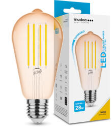Modee LED Filament Amber ST64 4W E27 320° 1800K (360 lumen) dimm (ML-ST64FA1800K4WE27D)
