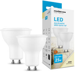 Modee Lighting LED Izzó Spot Alu-Plastic 2, 8W GU10 110° 4000K (250 lumen) ERP B2 (ML-GU10P4000K2-8WB2)