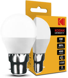 Kodak Max LED Izzó Globe Mini G45 5W B22 270° 6000K (450 lumen) (20301217)