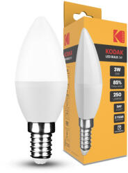 Kodak Max LED Izzó Gyertya (Candle) C37 3W E14 270° 6000K (250 lumen) (20201036)