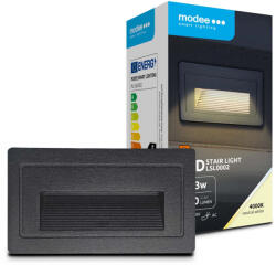 Modee LED Lépcső Lámpa (LSL0002) 3W IP65 103x45x58mm 4000K (210 lumen) (ML-LSL0002) - lindlight