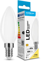 Modee LED Izzó Filament Milky Gyertya C35 7W E14 360° 2700K (806 lumen) ERP (ML-MCF2700K7WE14) - lindlight