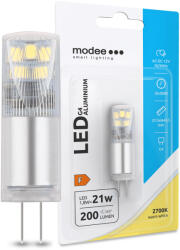 Modee Lighting LED Izzó G4 Aluminium AC-DC 12V 1, 8W 2700K (200 lumen) ERP B1 (ML-G4AAD2700K1-8WNB1)