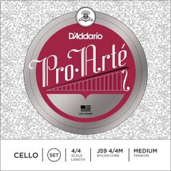 D'Addario J59 Medium Tension - Corzi violoncel 4/4 (J59)