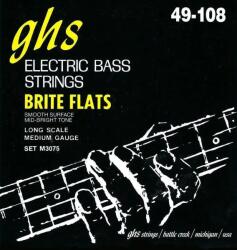 GHS M3075 Brite Flats - Set corzi chitara bass 49-108 (M3075 SET)