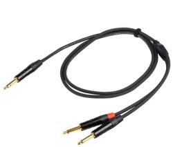 Proel CHLP210LU5 - Cablu Insert 1xJack mare stereo - 2xJack mare Mono - Cablu 5 m (CHLP210LU5)
