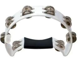 PP Drums 1/2 Moon Tambourine White - Tamburina (PP4014)