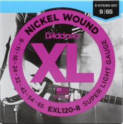 D'Addario EXL120-8 -Set 8 Corzi Chitara Electrica 9-65 (EXL120-8)