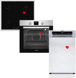 HOMEFORT HOMEFORT HSB64DGX Beépíthető Sütő + HOMEFORT HFBI64T2B Beépíthető Indukciós főzőlap + HOMEFORT HMGF0421DS Beépíthető mosogatógép (HSB64DGX + HOMEFORT HFBI64T2B + HMGF0421DS) - bpraktar