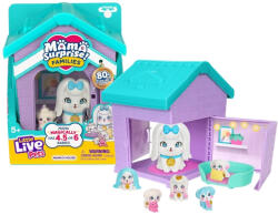 Moose Little Live Pets - Mama Surprise - Mama háza - Máltai selyemkutya család (LLP26703)