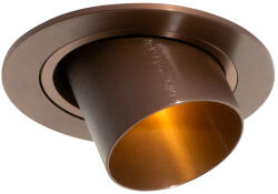 QAZQA Modern beépíthető spotlámpa sötét bronz GU10 35 mm kerek dönthető - Installa (108275)