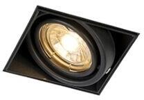 QAZQA Okos beépített reflektor fekete, WiFi-vel, GU10, Trimless - Oneon 1 (103556)