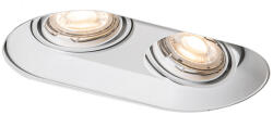 QAZQA Kerek beépíthető spotlámpa fehér GU10 50 mm 2-fényes - Hubs (108297)