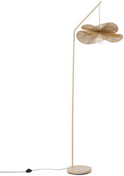 QAZQA Art Deco bézs állólámpa bézs lámpabúrával - Nest (109482)