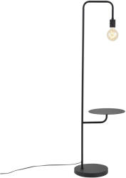 QAZQA Modern fekete állólámpa kerek asztallal - Ostrich (109501)