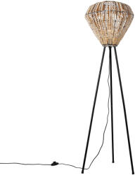 QAZQA Keleti állólámpa bézs gyöngyökkel - Moti (106783)