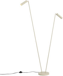 QAZQA Modern állólámpa bézs 2-lámpás GU10 35mm - Thomas (109439)