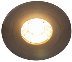 QAZQA Modern okos beépített reflektor fekete kerek, WiFi-vel, GU10, IP54 - Xena (103579)